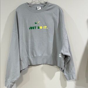 Nike Campus - L, Gray Crew Neck, Beaverton, Oregon, Ducks